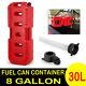 30L Fuel Can Container Gas Oil Petrol Storage Tank Fit SUV OFF Road Motorcycle