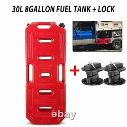 30L Portable Fuel Gas Tank Can Oil Storage Container 8 Gallon + 2 Lock