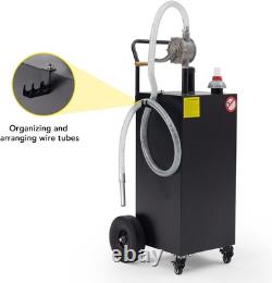 35 Gallon Portable Fuel Storage Tank Gas Diesel Oil Transfer Caddy Container