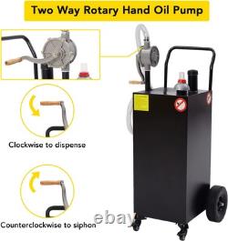 35 Gallon Portable Fuel Storage Tank Gas Diesel Oil Transfer Caddy Container