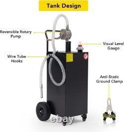 35 Gallon Portable Fuel Storage Tank Gas Diesel Oil Transfer Caddy Container