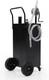 40 Gallon Portable Pump Gas Caddy Fuel Diesel Oil Transfer Tank with 4 Wheels
