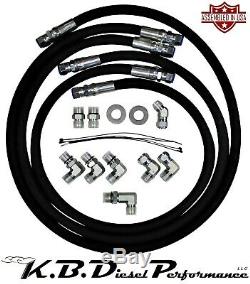 5/8 1200 PSIB Allison Transmission Cooler Lines 11-16 6.6l Duramax with Adapters