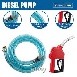 550W 110V Electric Diesel Oil Fuel Transfer Pump with Meter, 13' Hose & Nozzle Kit