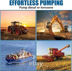 550W 110V Electric Diesel Oil Fuel Transfer Pump with Meter, 13' Hose & Nozzle Kit