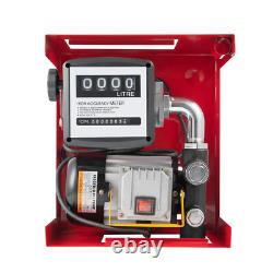 550W 110V Electric Diesel Oil Fuel Transfer Pump with Meter, 13' Hose & Nozzle Kit