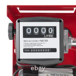 550W 110V Electric Diesel Oil Fuel Transfer Pump with Meter, 13' Hose & Nozzle Kit