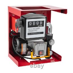 550W 110V Electric Diesel Oil Fuel Transfer Pump with Meter, 13' Hose & Nozzle Kit