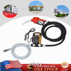 550W 110V Electric Oil Fuel Diesel Gas Transfer Pump WithMeter Hose with Nozzle