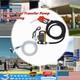550W 110V Electric Oil Fuel Diesel Gas Transfer Pump WithMeter Hose with Nozzle