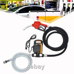 550W 110V Electric Oil Fuel Diesel Gas Transfer Pump WithMeter Hose with Nozzle