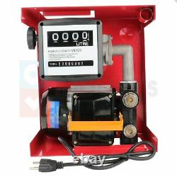 550W Electric Gas Transfer Pump Oil Fuel Diesel Withmeter Gallon Diesel Automatic