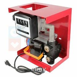 550W Electric Gas Transfer Pump Oil Fuel Diesel Withmeter Gallon Diesel Automatic