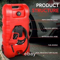 58L Multifunction Portable Fuel Caddy Tank Container Gasoline Diesel Light Oil