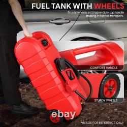 58L Multifunction Portable Fuel Caddy Tank Container Gasoline Diesel Light Oil