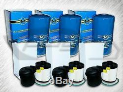 6.7l Turbo Diesel 3 Oil & 3 Fuel Filters Package Of 6 Replaces Fd4615