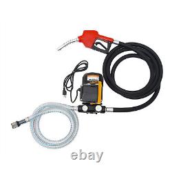 60 L/min Electric Diesel Oil Fuel Transfer Extractor Pump withNozzle 110v 16GPM