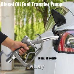 60 L/min Electric Oil Fuel Diesel Transfer Pump with Meter Hose & Manual Nozzle