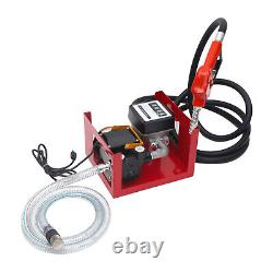 60L/Min Electric Oil Fuel Diesel Transfer Pump With Meter & Nozzle+2/4m Hoses