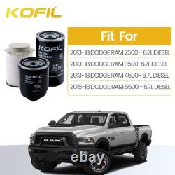 6Fuel Oil Filter Set For Dodge Ram 2500 3500 Cummins Diesel 6.7L 2013-2018