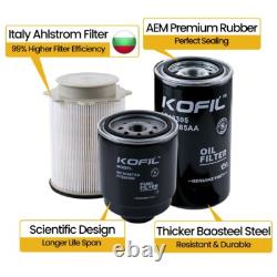 6Fuel Oil Filter Set For Dodge Ram 2500 3500 Cummins Diesel 6.7L 2013-2018