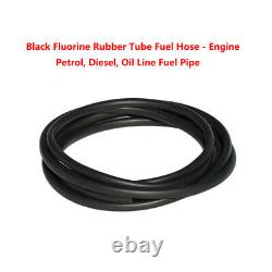 Black Fluorine Rubber Tube Fuel Hose Engine Petrol, Diesel, Oil Line Fuel Pipe