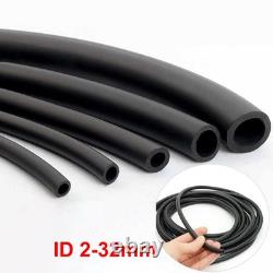 Black Fluorine Rubber Tube Fuel Hose Petrol Diesel Oil Line Pipe Tubing Ø 1-32mm