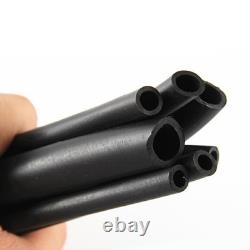 Black Fluorine Rubber Tube Fuel Hose Petrol Diesel Oil Line Pipe Tubing Ø 1-32mm