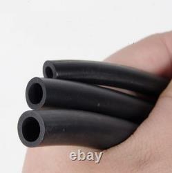 Black Fluorine Rubber Tube Fuel Hose Petrol Diesel Oil Line Pipe Tubing Ø 1-32mm