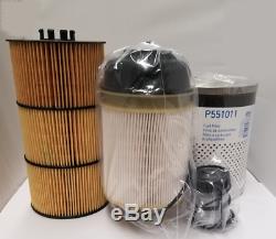 Detroit DD13 /DD15/ DD16 Filter Kit- Oil, FWS & 2 Fuel Filter Kit Donaldson