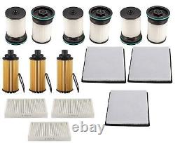 Diesel Fuel Air Oil Filters REF 52100212 For 16-21 GM Colorado 2.8L Diesel 12pc