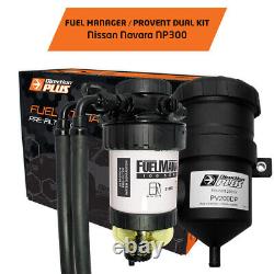 Diesel Fuel Manager + Provent Oil Catch Can Suits Nissan Navara D23 NP300 2015-O
