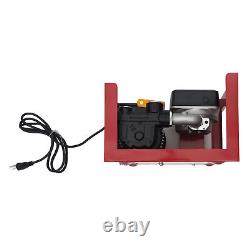 Diesel Fuel Oil Pump Dispenser Fuel Transfer Pump Station+Manual Nozzle 60L/Min