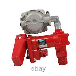 Diesel Gasoline Fuel Transfer Pump 20GPM 12V withOil Meter For Gas Diesel Kerosene