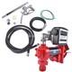 Diesel Gasoline Fuel Transfer Pump 20GPM 12V withOil Meter for Gas Diesel Kerosene