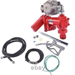 Diesel Gasoline Fuel Transfer Pump 20GPM 12V withOil Meter for Gas Diesel Kerosene