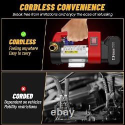 Electric Cordless Diesel Transfer Pump Kerosene Oil Change Self-Priming 12GPM