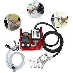 Electric Diesel Oil Fuel Transfer Pump Kit Electric Self-Priming with Hoses&Nozzle
