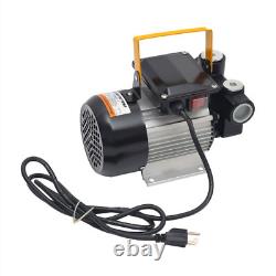 Electric Diesel Oil Fuel Transfer Pump Self-Priming Pume with Hose Nozzle 60L/min
