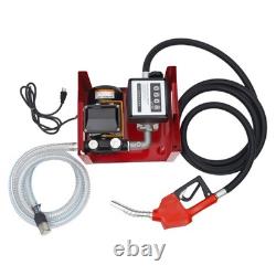 Electric Diesel Oil Fuel Transfer Pump With Flow Meter Hose & Nozzle 110v 2800rpm