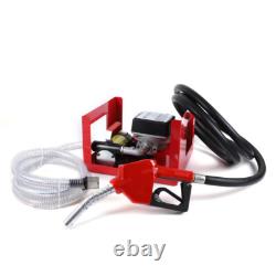 Electric Diesel Oil Fuel Transfer Pump with Display Meter & Fuel Nozzle Kit 45L/M