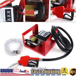 Electric Fuel Oil Diesel Transfer Pump Big Flow Rate With Fuel Meter Nozzle 175W