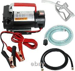 Electric Fuel Transfer 12V DC 155W Pump Diesel Kerosene Oil with Nozzle & Hose