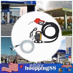 Electric Fuel Transfer Pump 60L/Min with Nozzle for Oil Fuel Diesel 550W US