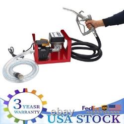 Electric Fuel Transfer Pump Self-priming Oil Diesel Pump 110V & Hoses & Nozzle