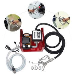 Electric Fuel Transfer Pump Self-priming Oil Diesel Pump 110V + Hoses + Nozzle