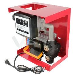 Electric Gas Transfer Pump 155W Oil Fuel Diesel Withmeter Gallon Diesel Automatic