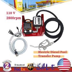 Electric Oil Diesel Pump Self-priming Fuel Transfer Pump with Hoses &Nozzle 110V