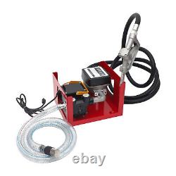 Electric Oil Fuel Diesel Gas Transfer Pump With Meter 2/4m Hose Manual Nozzle 110V
