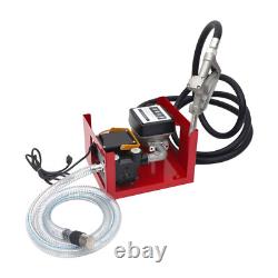 Electric Oil Fuel Diesel Transfer Pump With Meter 110V 2/4m Hose Manual Nozzle